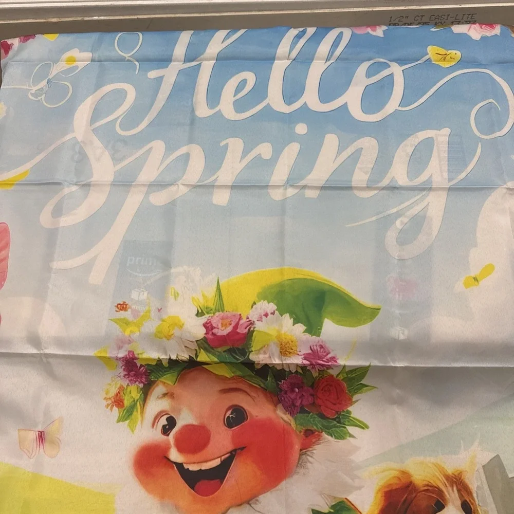 Hello Spring Banner Or Door‎ Hanger Banner 35